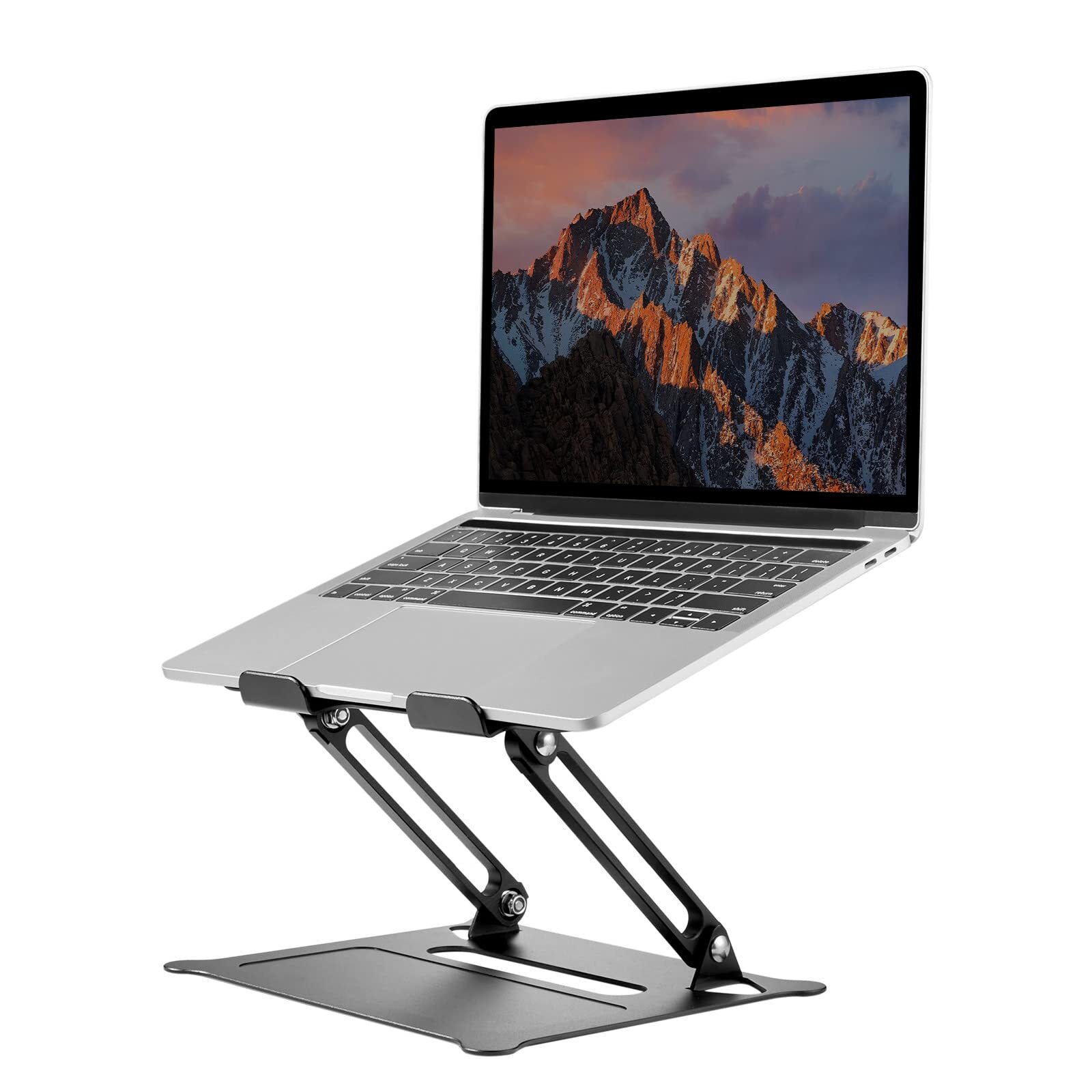 Laptop Stand, Adjustable Aluminum Laptop Riser for Desk, Foldable Portable La...-image
