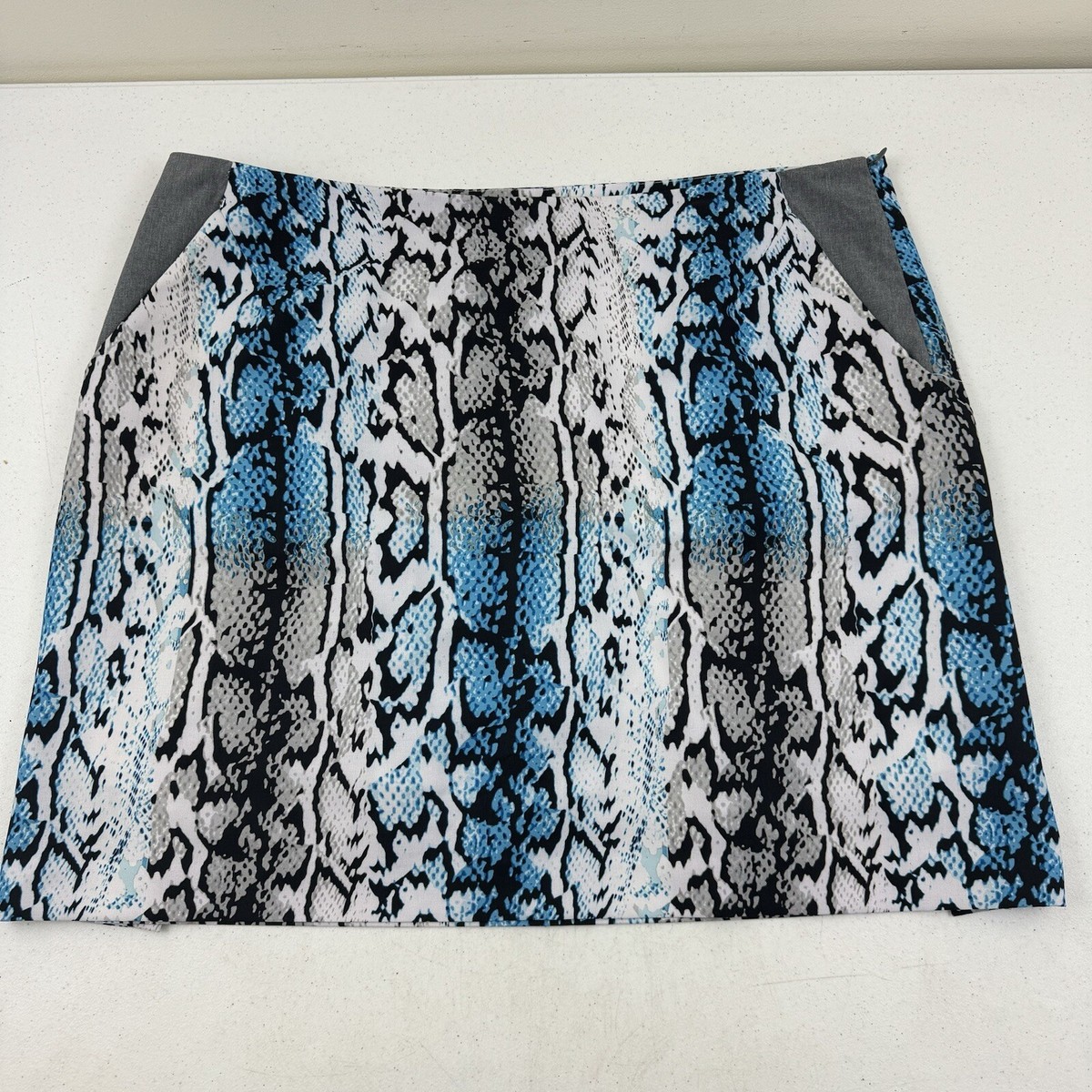 EP Pro Golf Tennis Skort Women's Size 18 Slash Pockets Blue Gray