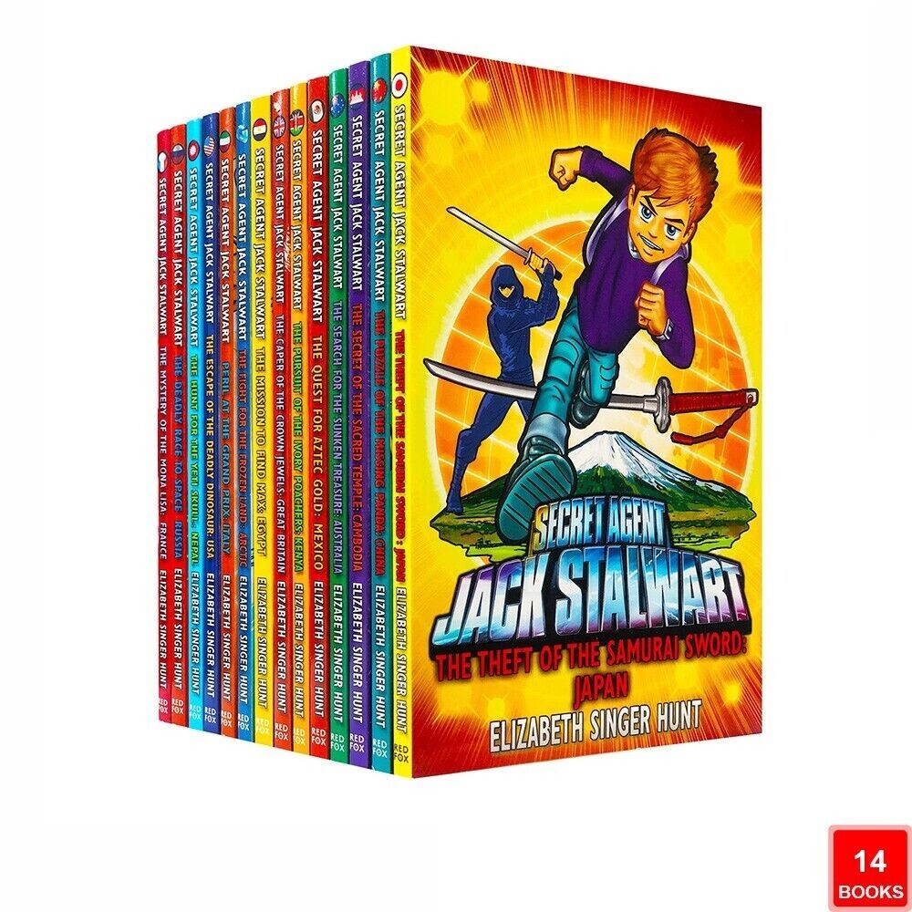 Secret Agent Jack Stalwart Collection Books 1 - 14 Set By Elizabeth Singer Hunt - Image 5