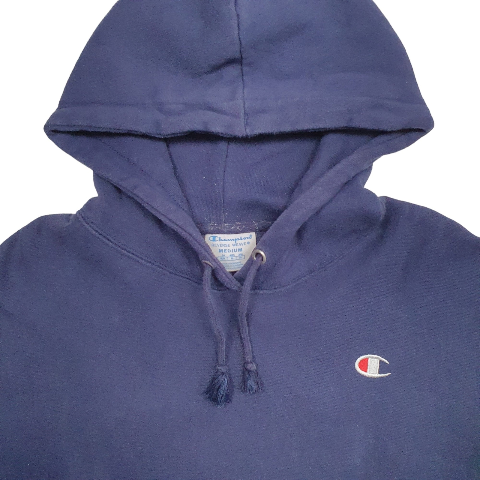 CHAMPION Hoodie Reverse Weave Jumper Sweatshirt Womens M image 2