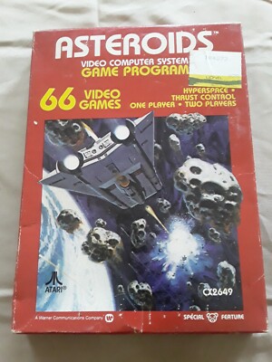 Asteroids Video Computer System Game Program 66 Video Games in box 