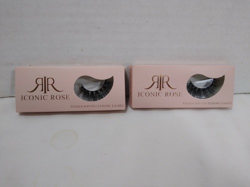 ICONIC ROSE Handcrafted Luxury Lashes (Bombshell Style) Set Of Two Pairs