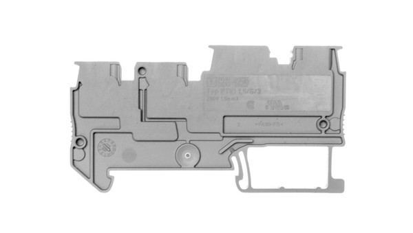 Schienenklemmenblock FüR Sensoren 0,14–1,5 Mm2, Grau Ptio 1,5/S/3 3244410-image