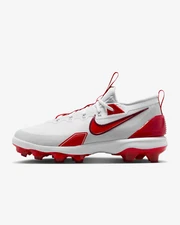 Nike Men’s SZ 7.5 Force Trout 9 Elite MCS Baseball Cleats White/Red FZ0884-101