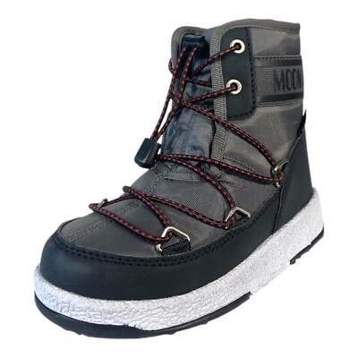 Moon Boot Protecht Kinder Junior Mid Nylon Stiefel / Winterstiefel Gr. 29 Grau