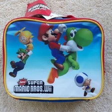 Super MARIO Lunch Box NEW Insulated YOSHI Lunchbox Bag NWT Luigi Mario Bros Wii