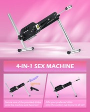 SENSUA Automatic Sex Machine 3Attachments Portable Sex Toy Men Women Remote