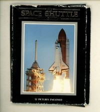 Space chrome postcard Shuttle Mini Pictures Collection 12 Views Inside NASA