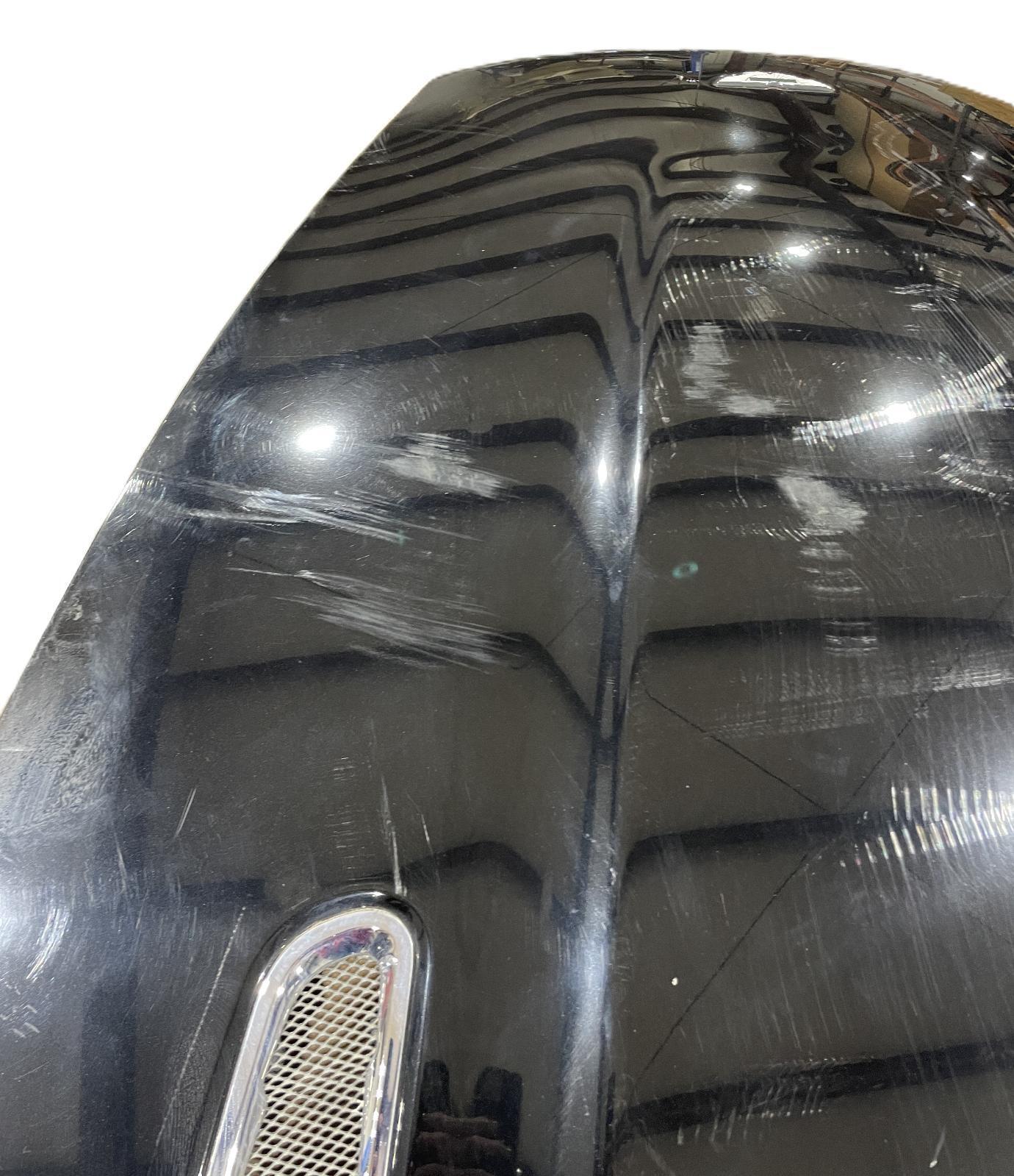 2012 ASTON MARTIN RAPIDE HOOD HEAVY SCRATCHES ALL OVER BLACK BONNET SHELL OEM