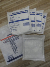 fünf mal zwei 5x2 ES-Kompressen 10 cm x 10cm