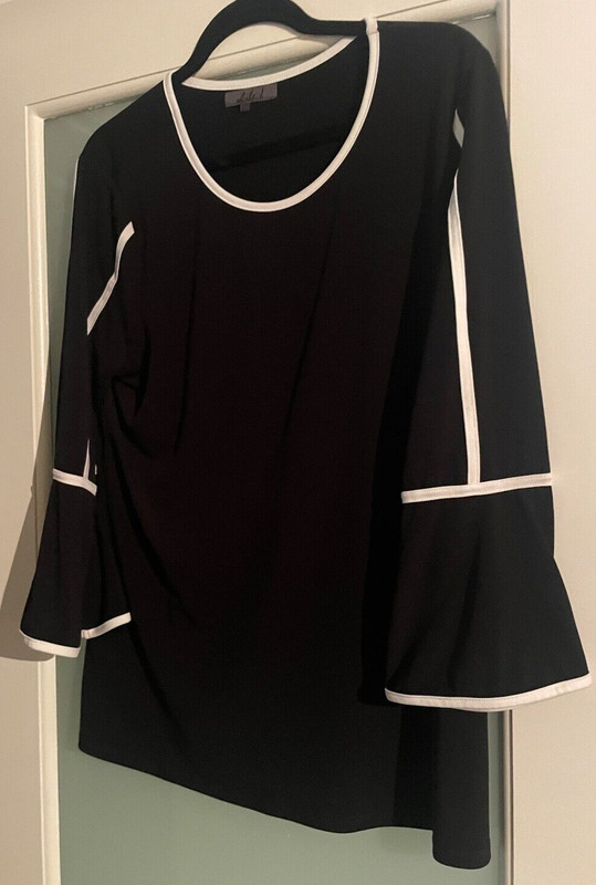 elisha.d tunic, NEW, women's L, navy with white detail