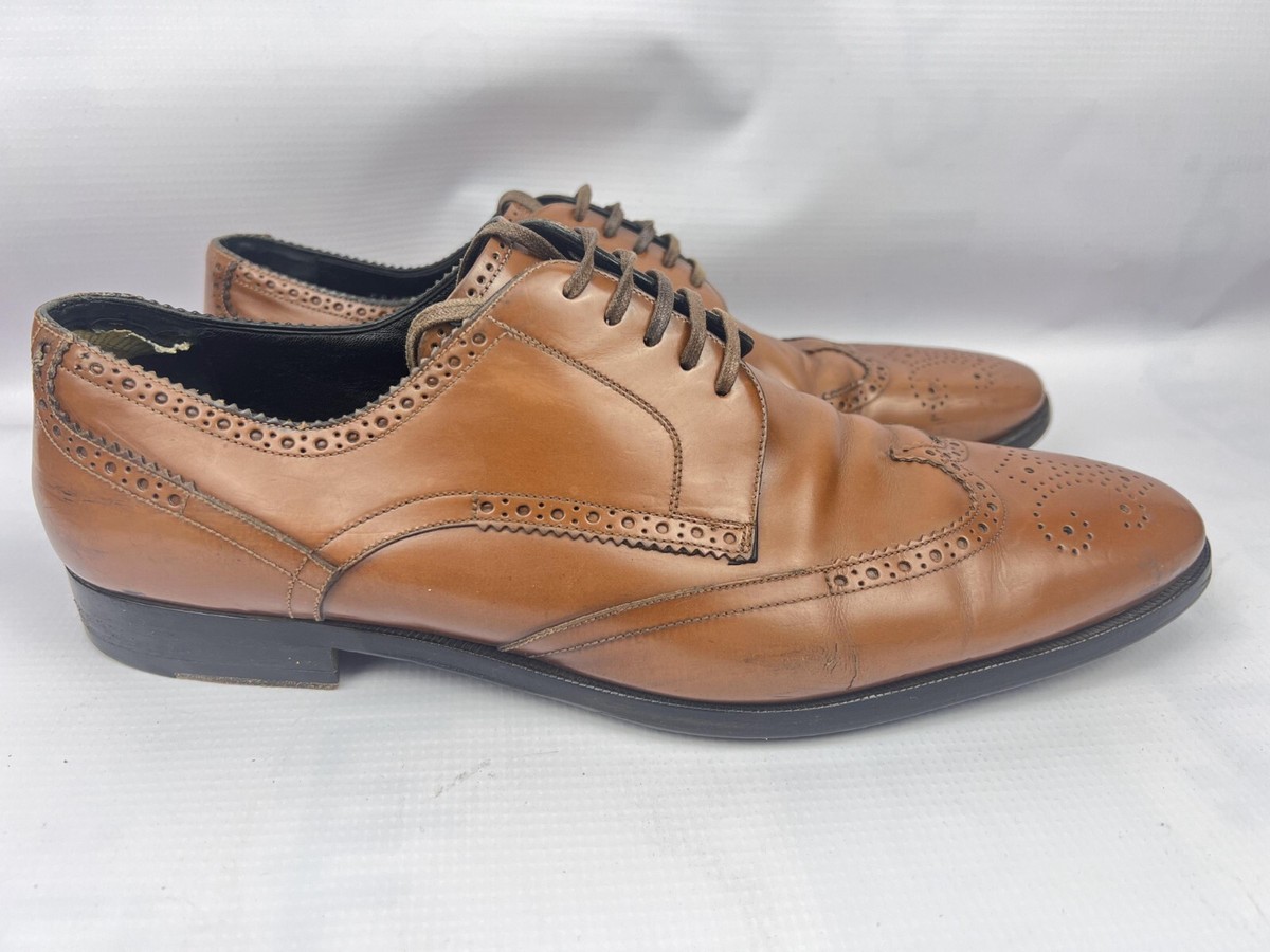 Dolce And Gabbana Brogue Brown Men Leather Lace Up Shoes UK  display picture 2