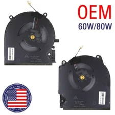 A Pair OEM CPU+GPU Cooling Fan For HP Victus 16-D 16-E TPN-Q263 TPN-Q264 Laptop