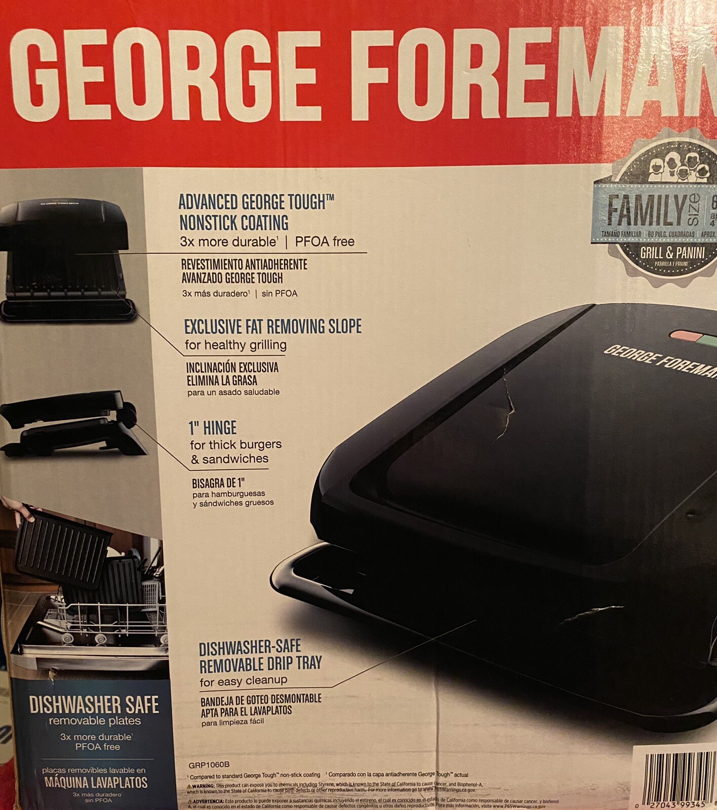 NEW FOREMAN Family Grill & Panini, Electric Griddle eBay