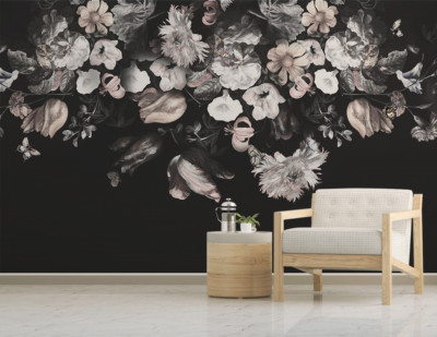 3D Retro Bouquet ZHUA44877 Wallpaper Wall Murals Removable Self-adhesive Ann