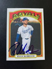 Ryan McBroom Signed 2021 Topps Heritage #201 Card Kansas City Royals Auto COA