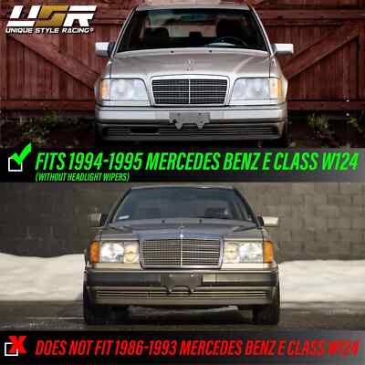 DEPO 1994-1995 Mercedes-Benz W124 Euro Glass Headlights Set +