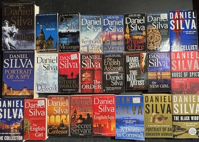 Complete Series Set GABRIEL ALLON 1-24 Daniel Silva Lot 24