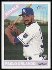 2015 Topps Heritage Paulo Orlando Rookie Kansas City #608