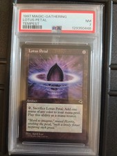 1997 Magic the Gathering MTG Lotus Petal Tempest PSA 7
