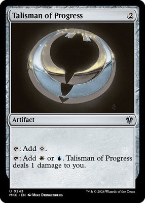 1x Talisman of Progress - Commander: Murders at Karlov Manor - NM  -  MTG