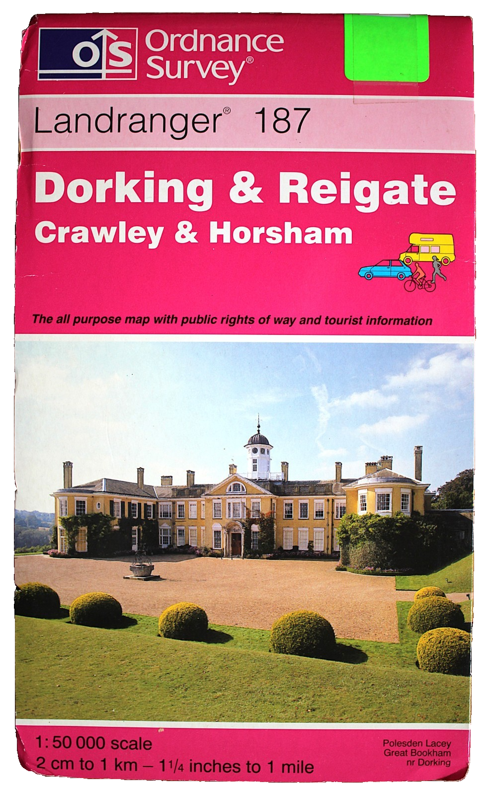 Ordnance Survey Landranger Map 187 Dorking & Reigate Crawley & Horsham  4th