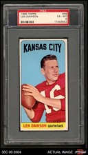1965 Topps #99 Len Dawson Chiefs SHORT-PRINT HOF Purdue PSA 6 - EX/MT
