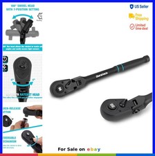 Flex Head Ratchet 38 Inch 90 Tooth Quick Release Cr-v Steel Black Automotive Flex Head Ratchet 38 Inch 90 Tooth Quick Release Cr-v Steel Black Automotive