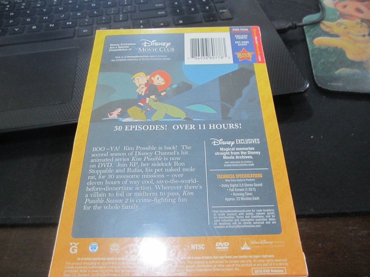 Kim Possible The Complete Second Season DVD Set - Disney 2nd