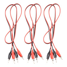 Alligator Clips Electrical, Insulated Alligator Clips with Wires Test Cable Doub