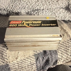 Coleman Powermate 400 Watt Power Inverter 800 Watts Peak Surge 3.5 Amp. Works!