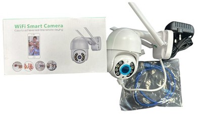 Anksono 1080P Überwachungskamera Außen Farbe Nachtsicht 2 Wege Audio IP66 WEISS