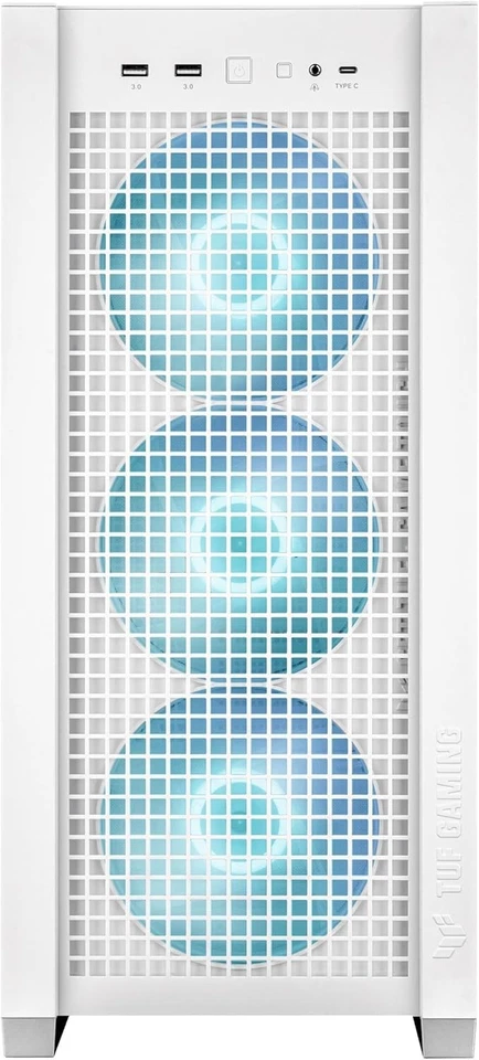 Asus TUF Gaming GT302 ARGB Case Mid-Tower Bianco PC Gaming E-ATX 4 Ventole 140mm - Immagine 4 di 4