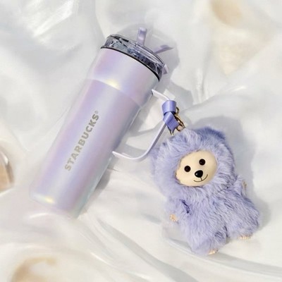 Starbucks 2025 China Anniversary Romantic Ocean Purple Cute Bear 24oz SS Tumbler
