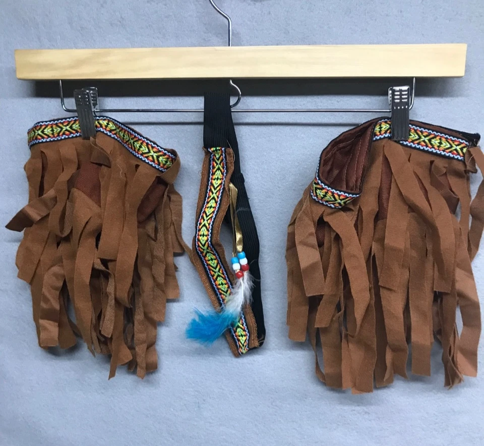 Native Indian Dress Youth Size 12-14 Halloween Thanksgiving Headband. - Image 4 of 4