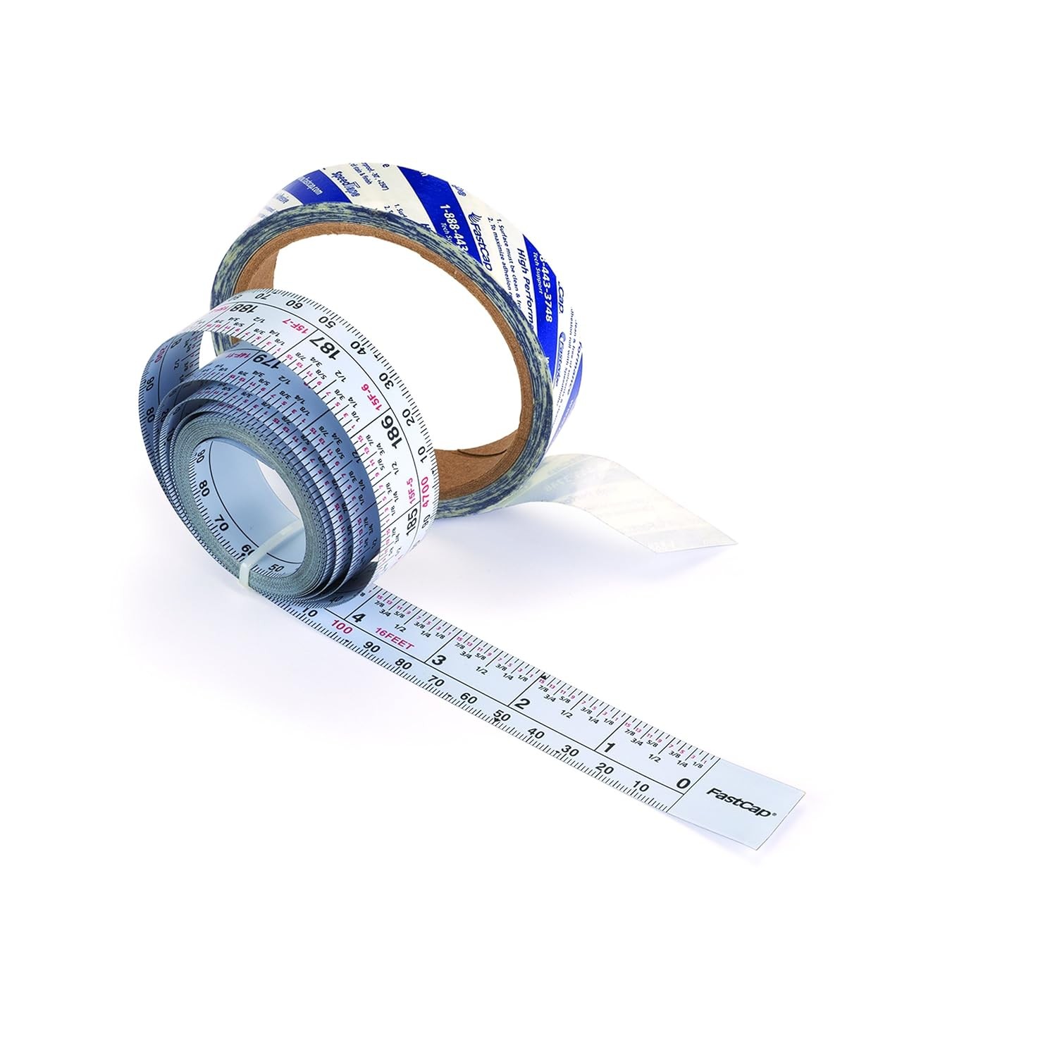 FastCap Peel & Stick Standard/Metric Measuring Tape 16' Length, 7/8" Width