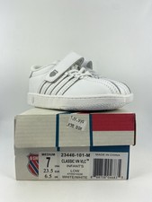 23446-101-M Infant Size 7 K-Swiss Classic VN VLC Low -White/White-NIB