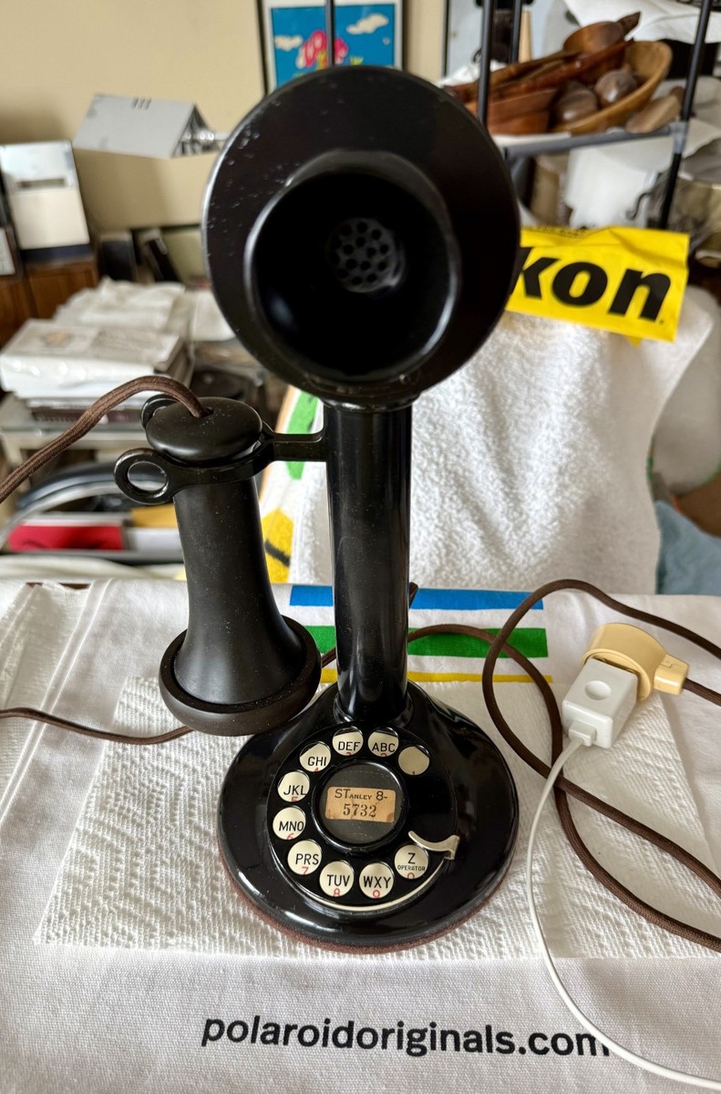 ビンテージwestern electric（bell system非売品）電話機 Western Electric Candlestick Telephone Electric Bell Wooden Ringer