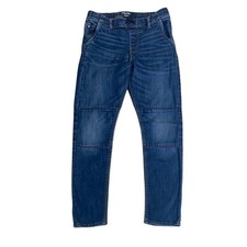 Denizen from Levi's Dark Blue Straight-Leg Jeans Elastic Waist Reinforced Knees