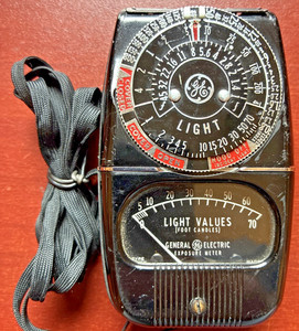 Vintage General Electric GE Exposure Meter Light Values PHOTOGRAPH
