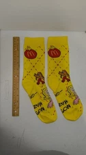 2025 MCDONALD'S Grinch Socks Christmas Adult Happy Meal Yellow Socks Cindy Lou