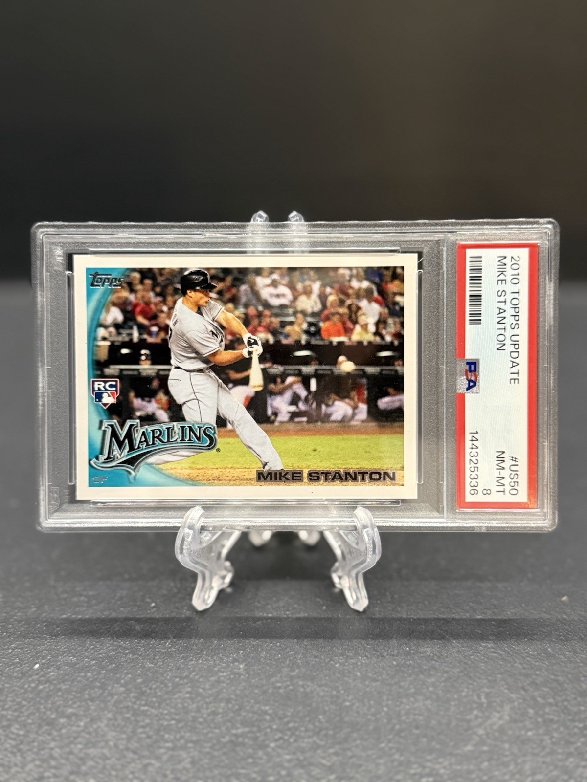 2010 Topps Update Series - Giancarlo Stanton #US-50 Mike on Card (RC)