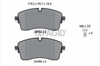 Bremsbelagsatz Scheibenbremse Pagid T3171N FüR Jaguar Pace X540 P160 Mhev P270E