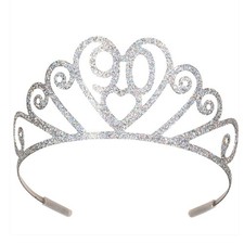Beistle Glittered Metal 90 Tiara - Birthday-Age Specific  Party Supply