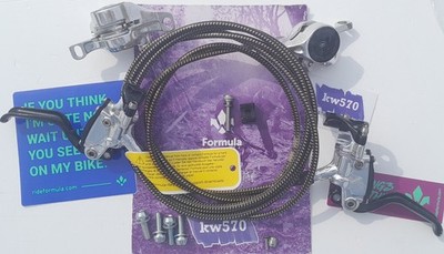 Formula - R1R/R1 Racing Bremszughülle mit Kevlar, Silver Polish 69-175cm Titan
