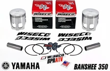 Banshee Wiseco Pistons Stock Bore 64mm Standard Pro Lite Forged Piston Rings Kit