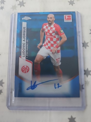 23/24 Topps Chrome Bundesliga Ludovic Ajorque Sapphire auto Mainz 05