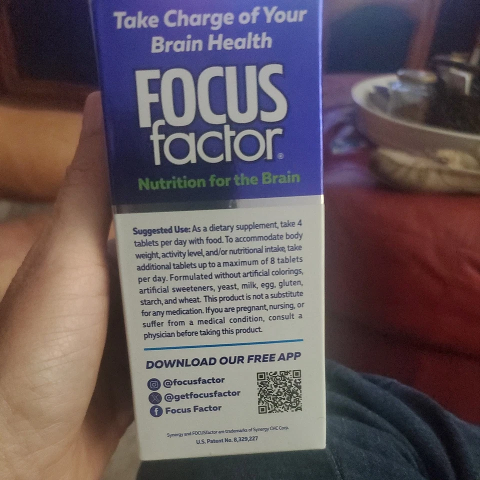 Multivitamínico Completo Focus Factor Nutrition For The Brain Fórmula Original 60ct Foto 4 de 4