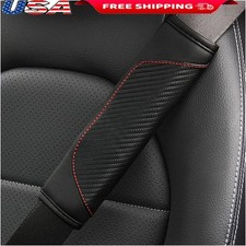 Carbon Fiber Seat Belt Shoulder Protector Universal Comfortable Soft Pad Cover Carbon Fiber Seat Belt Shoulder Protector Universal Comfortable Soft Pad Cover