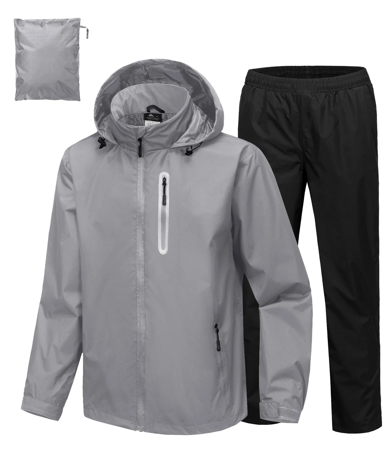 Men's Waterproof Golf Rain Suit Packable Lightweight Jacket & Pants Set